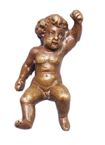Antico putto bronzo xix - putto, in