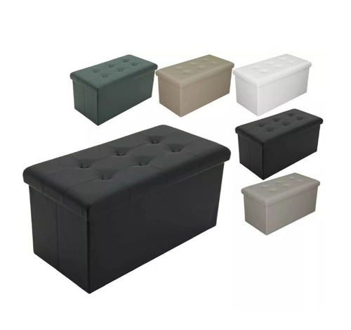 Puff pouf contenitore ecopelle - pouf,