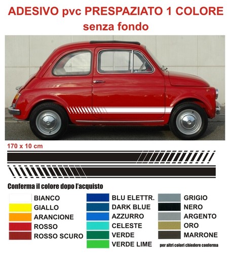 Strisce auto adesivi fiat 500 - auto,