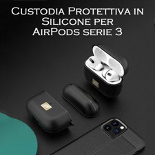 Custodia Cover Per Airpods pro silicone Protettivo per Auricolari Airpod Gancio