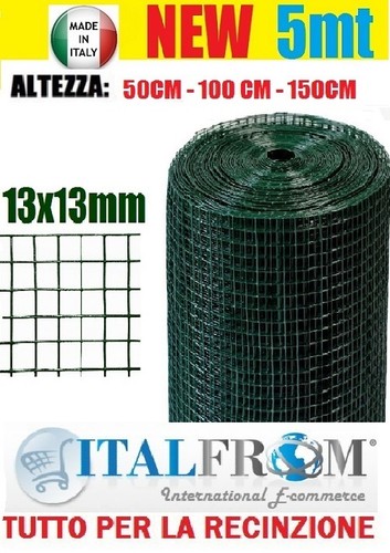 Rete metallica plastificata - 5m,