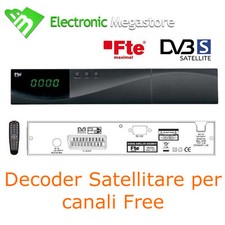 DECODER RICEVITORE DIGITALE SATELLITARE CON UTILIZZO DELLA PARABOLA