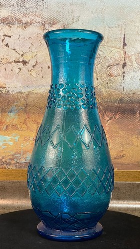Vaso vetro blu - vetro, acqua