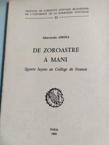 Zoroastre mani 1985 - À,