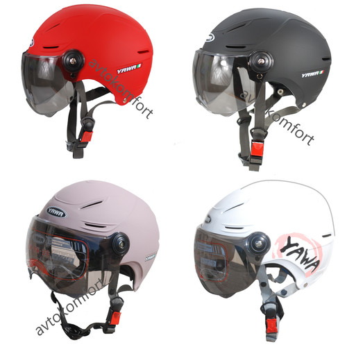 Mezzo casco moto con - , visiera