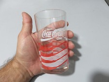 Bicchiere da collezione COCA COLA coke vintage in vetro anni  '80