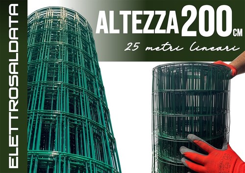 Rete verde plastificata 50x75 - rete,
