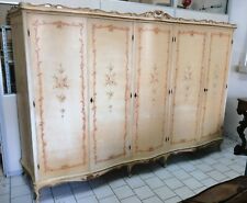 ARMADIO LACCATO VENEZIANO 5 ANTE DIPINTO decorato 290 x 203 (h) cm
