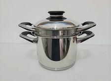 AMC SET 3 PEZZI SPAGHETTIERA 4,5 LITRI  SERIE 29 + COPERCHIO+PENTOLA VAPORIERA