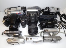 Lotto lavori fotocamera mista difettosa rotta digitale e pellicola