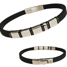 Bracciale uomo in caucciù e