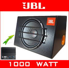 BASS BOX JBL STAGE 122 SUBWOOFER 30cm ATTIVO 1000 WATT+AMPLIFICATORE AUTO reflex
