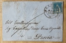 A 1858 Toscana Lettera Da Manciano A Pescia Con 2 Crazie Annullo DC