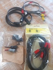 Vari Cavi Rca Flat ed Adattatori Vintage Ottimi Per Impianti Hi-fi