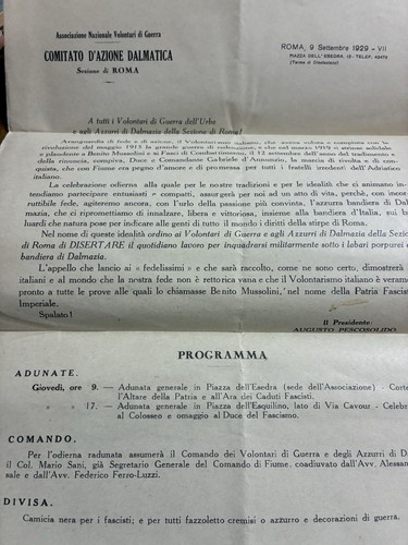 Annunzio mussolini lettera - mussolini,
