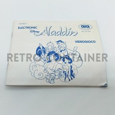 Retrogaming - GIG Electronics Tiger DISNEY'S ALADDIN Libretto di Istruzioni ITA