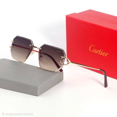 Cartier hexegon brown gradient - brown,