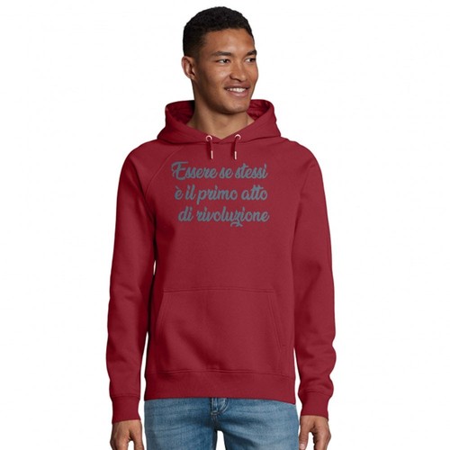 Felpa unisex con cappuccio - con,