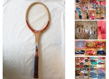 RACCHETTA TENNIS FILA THREE in legno vintage, e altre