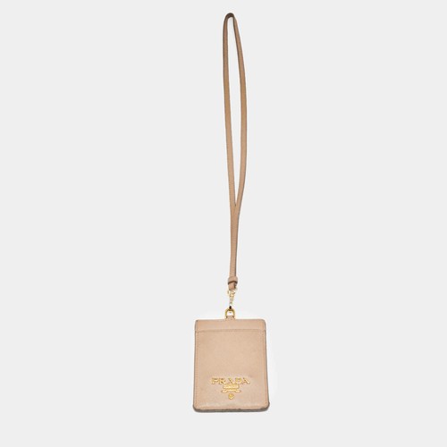 Prada porta badge - cordino, in