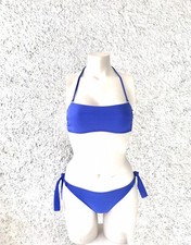 BIKINI MADE IN ITALY TAGLIA 42 VIOLA BLU FASCIA BRASILIANA