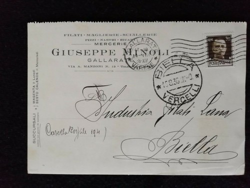 Cartolina gallarate giuseppe - cartolina,
