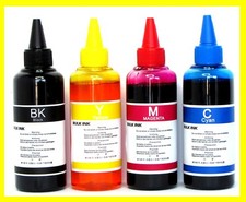 INCHIOSTRO UNIVERSALE COMPATIBILE PER TUTTE LE STAMPANTI INKJET 4 X 100 ML + +