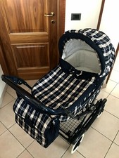 Carrozzina Passeggino Inglesina Navicella-Culletta Neonato Blu Scuro