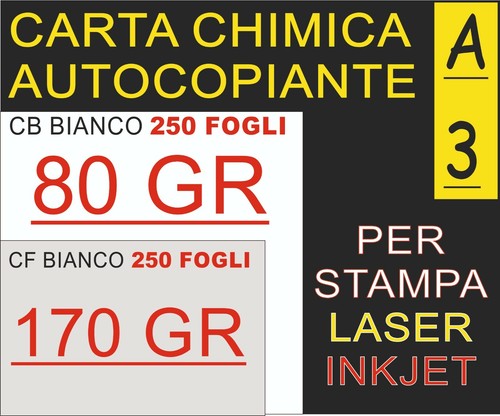 250x2 carta chimica bianca - 250x2,
