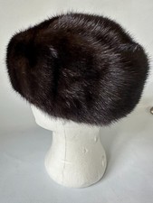 cappello visone marrone scuro/