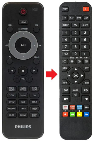 Telecomando adatto per - , philips