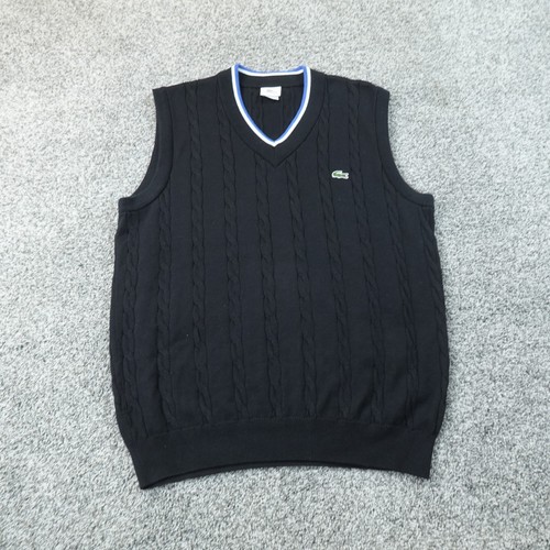 Lacoste gilet uomo nero - uomo, 6