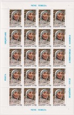1998 ALBANIA /Italia MADRE TERESA  di Calcutta 2 minifogli emissione  congiunta