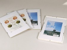 PRL) LOTTO 4 20x30 CM PANNELLO GIORNO QUADRO PORTAFOTO CORNICE CORNICI FRAMES  