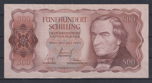 Austria 500 scellini 1965 p139 - 1965,