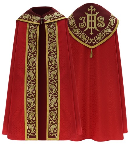 Piviale gotico rosso - rosso, stola