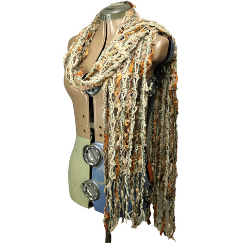 Sciarpa maglia con frange - sciarpa,