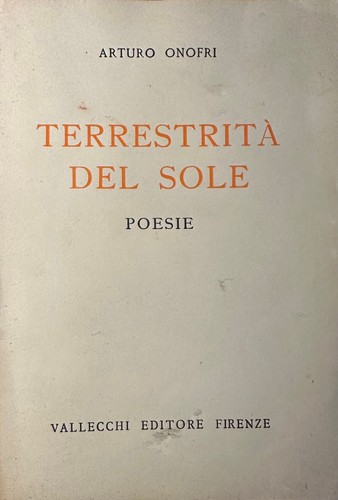 Arturo onofri terrestrita - onofri,, terrestrita'