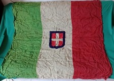 VECCHIA, veramente vecchia BANDIERA SABAUDA REGNO D'ITALIA SAVOIA - 1,35 x 1,35