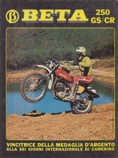 advertising Pubblicità -MOTO BETA  250 GS  1974- MOTOITALIANE-REGOLARITA EPOCA