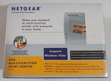 NETGEAR PS121 USB Print Server, VINTAGE e SIGILLATO.