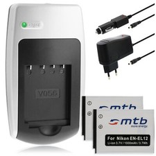 Caricabatteria + 2x Batteria