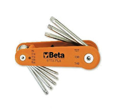 Serie Chiavi Chiavini Torx Maschio Piegate Beta 97TX/PL8 serie da 8 Pezzi