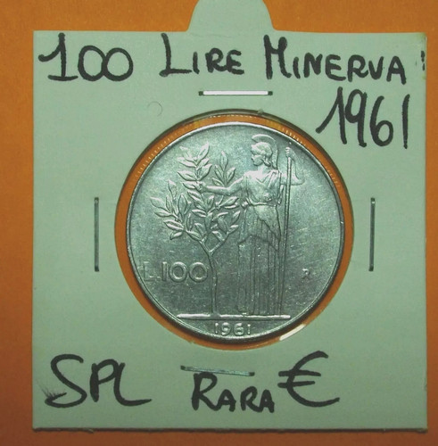 100 lire 1961 minerva tipo - 1961,