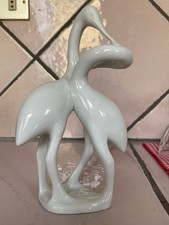 Statuetta Cicogna in Porcellana HOLLOHAZA HUNGARY 1831