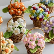 Cesto girasole fatto a mano