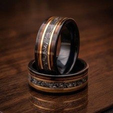 Anello Meteorite Whisky Barile