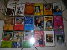 Lotto stock 18 MC Claudio Villa  Cassette Nuove Sigillate da collezione vintage