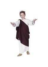 Roman/Caesar The Great Child Costume Toga Shoulder Drape Sz Small 4-6 Halloween