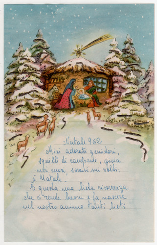 Letterina natale con - di,